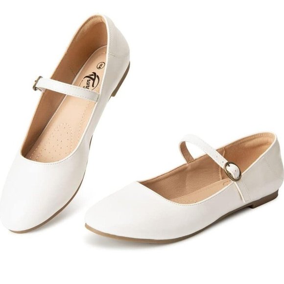 Mary Jane Shoes - Trary Mary Jane Shoes Women, Womens Flats, Round Toe Flats Shoes Women...